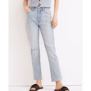 MADEWELL the high rise slim boyjean in prentice wash size 29